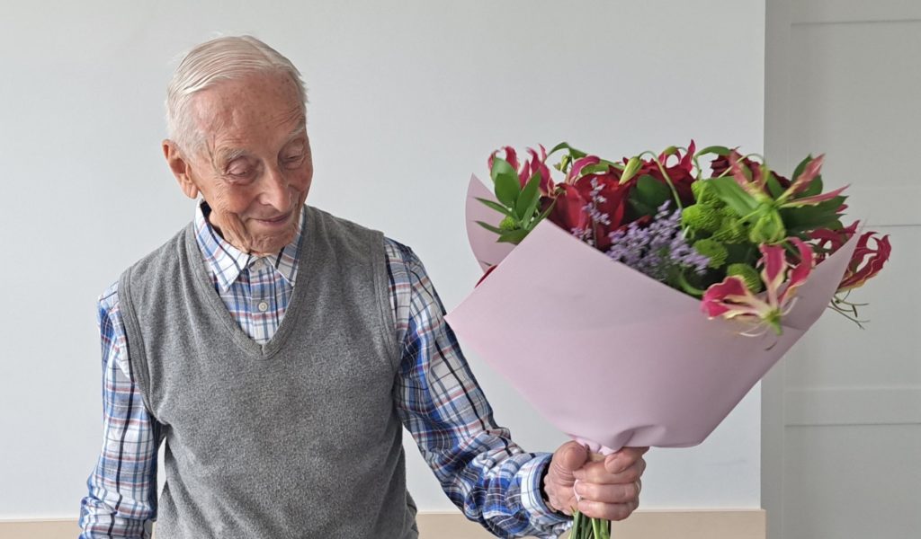 Profesor Jan Ebert w IRTM w 95. rocznicę urodzin
