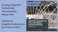 Zgłoszenia do II edycji katalogu usług B+R Politechniki Warszawskiej