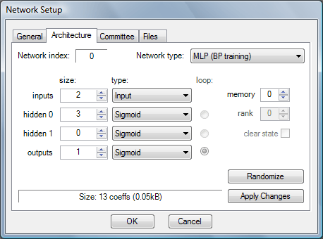 network structure window